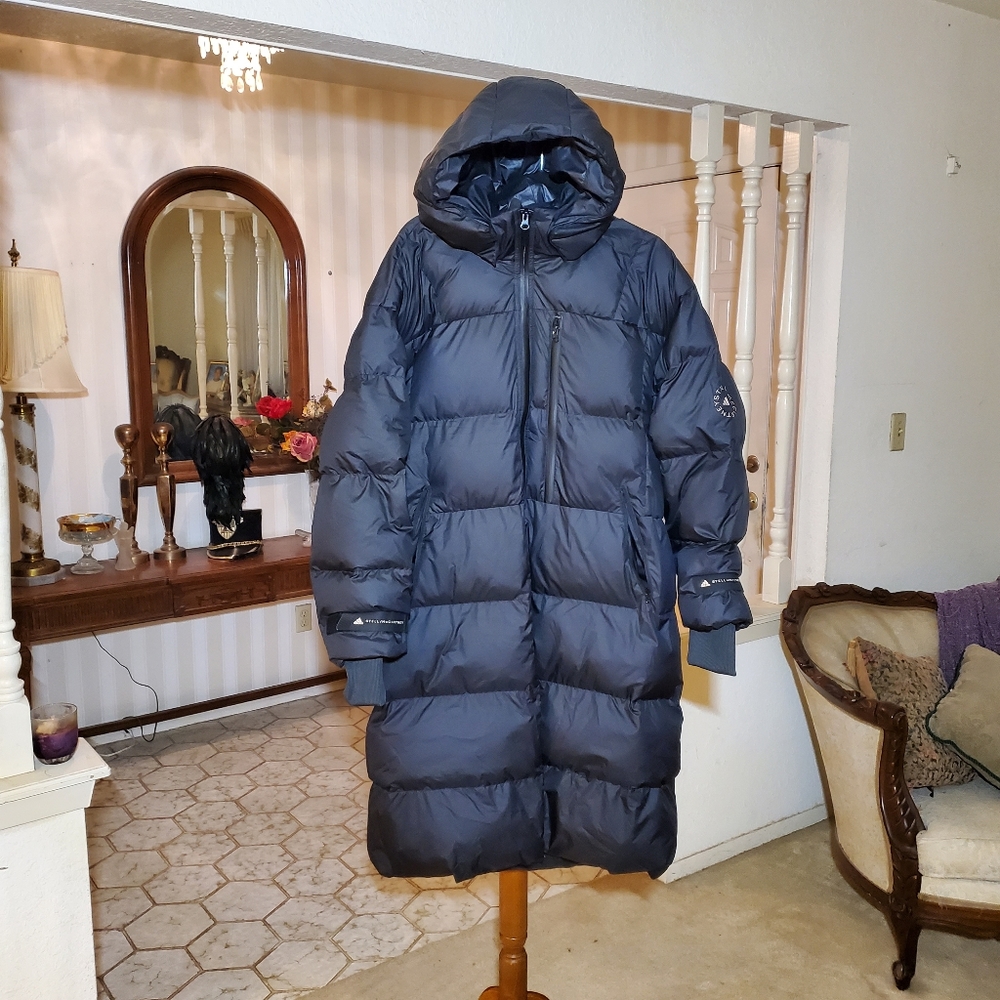 Adidas Stella Mccartney Quilted Long Jacket - Picture 3 of 16